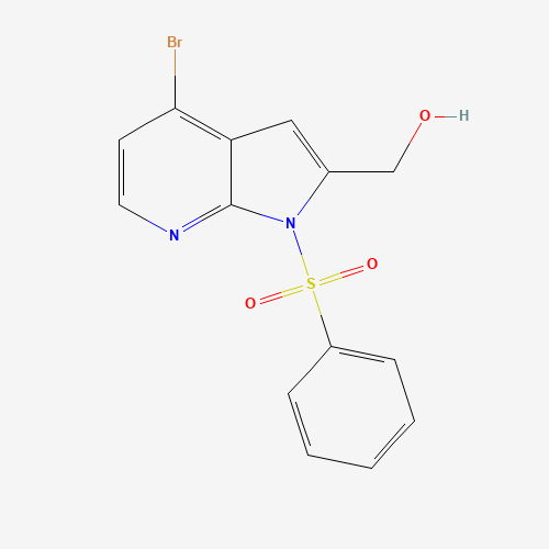 1014613-32-1 [1-(benzenesulfonyl)-4-bromopyrrolo[2,3-b]pyridin-2-yl]methanol chemical structure