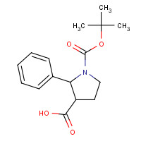 455955-08-5 1-[(2-methylpropan-2-yl)oxycarbonyl]-2-phenylpyrrolidine-3-carboxylic acid chemical structure