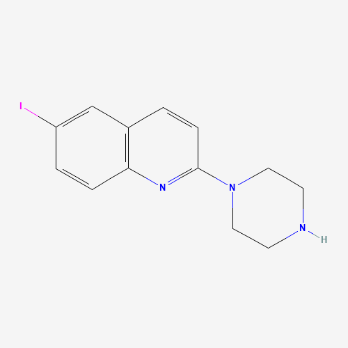 296759-25-6 6-iodo-2-piperazin-1-ylquinoline chemical structure
