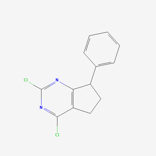 1263868-24-1 2,4-dichloro-7-phenyl-6,7-dihydro-5H-cyclopenta[d]pyrimidine chemical structure