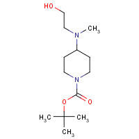 864655-25-4 tert-butyl 4-[2-hydroxyethyl(methyl)amino]piperidine-1-carboxylate chemical structure