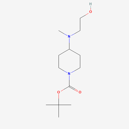 864655-25-4 tert-butyl 4-[2-hydroxyethyl(methyl)amino]piperidine-1-carboxylate chemical structure