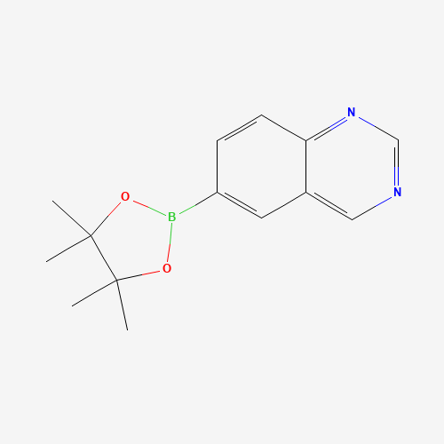 1375301-92-0 6-(4,4,5,5-tetramethyl-1,3,2-dioxaborolan-2-yl)quinazoline chemical structure