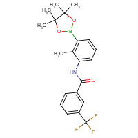 882678-97-9 N-[2-methyl-3-(4,4,5,5-tetramethyl-1,3,2-dioxaborolan-2-yl)phenyl]-3-(trifluoromethyl)benzamide chemical structure