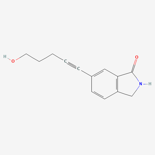 1007455-45-9 6-(5-hydroxypent-1-ynyl)-2,3-dihydroisoindol-1-one chemical structure