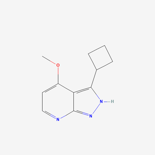 1293394-57-6 3-cyclobutyl-4-methoxy-2H-pyrazolo[3,4-b]pyridine chemical structure