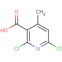 62774-90-7 2,6-dichloro-4-methylpyridine-3-carboxylic acid chemical structure