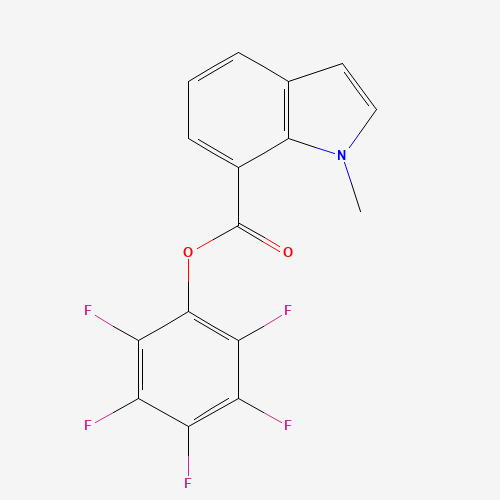 941716-96-7 (2,3,4,5,6-pentafluorophenyl) 1-methylindole-7-carboxylate chemical structure