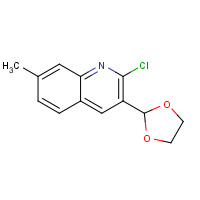80231-37-4 2-chloro-3-(1,3-dioxolan-2-yl)-7-methylquinoline chemical structure