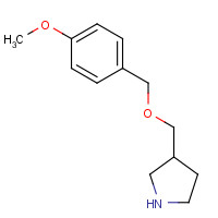 933736-46-0 3-[(4-methoxyphenyl)methoxymethyl]pyrrolidine chemical structure