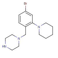 1460029-92-8 1-[(4-bromo-2-piperidin-1-ylphenyl)methyl]piperazine chemical structure