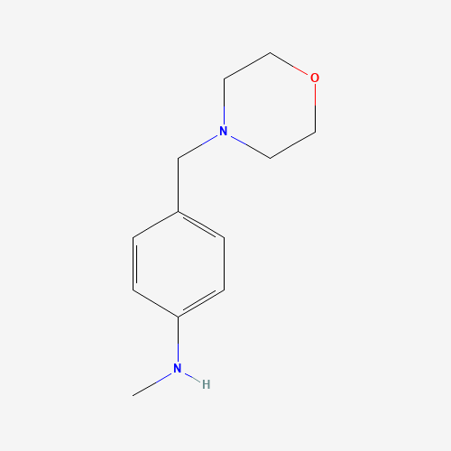 29608-35-3 N-methyl-4-(morpholin-4-ylmethyl)aniline chemical structure