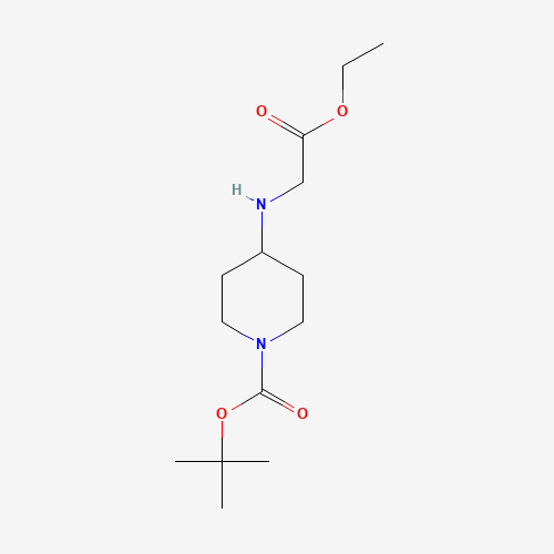 177276-49-2 tert-butyl 4-[(2-ethoxy-2-oxoethyl)amino]piperidine-1-carboxylate chemical structure