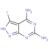 398117-44-7 3-iodo-2H-pyrazolo[3,4-d]pyrimidine-4,6-diamine chemical structure