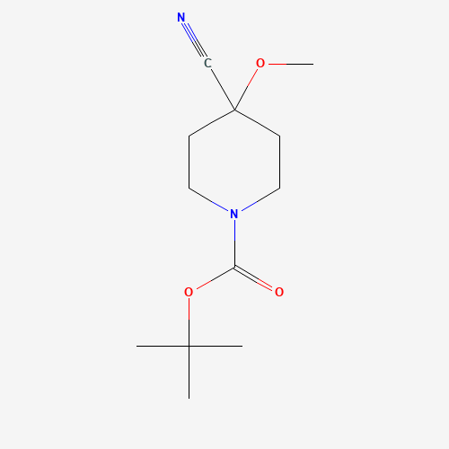 1082040-33-2 tert-butyl 4-cyano-4-methoxypiperidine-1-carboxylate chemical structure