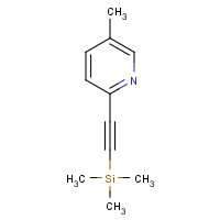 872428-46-1 trimethyl-[2-(5-methylpyridin-2-yl)ethynyl]silane chemical structure