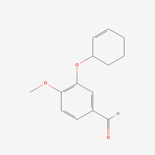176756-92-6 3-cyclohex-2-en-1-yloxy-4-methoxybenzaldehyde chemical structure