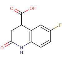 869722-33-8 6-fluoro-2-oxo-3,4-dihydro-1H-quinoline-4-carboxylic acid chemical structure