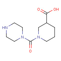 1172692-53-3 1-(piperazine-1-carbonyl)piperidine-3-carboxylic acid chemical structure