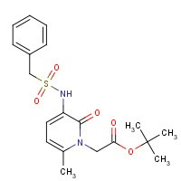 179524-35-7 tert-butyl 2-[3-(benzylsulfonylamino)-6-methyl-2-oxopyridin-1-yl]acetate chemical structure