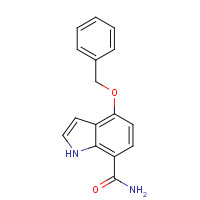 1253792-07-2 4-phenylmethoxy-1H-indole-7-carboxamide chemical structure