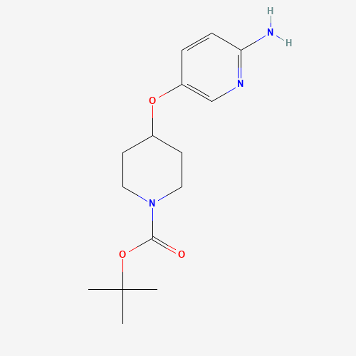 1231930-19-0 tert-butyl 4-(6-aminopyridin-3-yl)oxypiperidine-1-carboxylate chemical structure