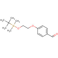 566949-37-9 4-[2-[tert-butyl(dimethyl)silyl]oxyethoxy]benzaldehyde chemical structure