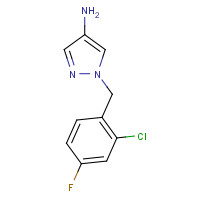 1002033-29-5 1-[(2-chloro-4-fluorophenyl)methyl]pyrazol-4-amine chemical structure