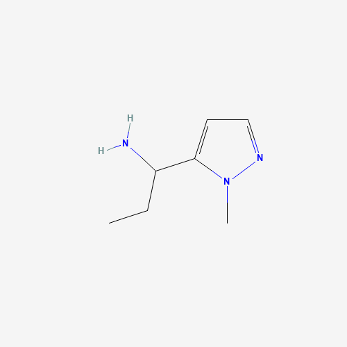 1177334-24-5 1-(2-methylpyrazol-3-yl)propan-1-amine chemical structure