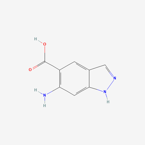 75844-33-6 6-amino-1H-indazole-5-carboxylic acid chemical structure