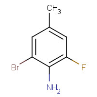 18349-09-2 2-bromo-6-fluoro-4-methylaniline chemical structure