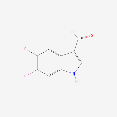 260267-07-0 5,6-difluoro-1H-indole-3-carbaldehyde chemical structure