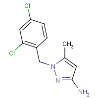956764-15-1 1-[(2,4-dichlorophenyl)methyl]-5-methylpyrazol-3-amine chemical structure
