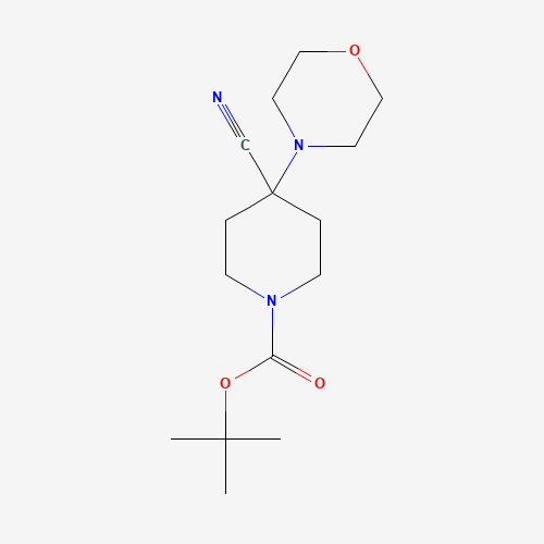 1148003-98-8 tert-butyl 4-cyano-4-morpholin-4-ylpiperidine-1-carboxylate chemical structure
