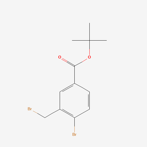 503859-17-4 tert-butyl 4-bromo-3-(bromomethyl)benzoate chemical structure