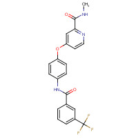 1125780-41-7 N-methyl-4-[4-[[3-(trifluoromethyl)benzoyl]amino]phenoxy]pyridine-2-carboxamide chemical structure