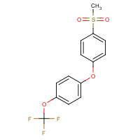 286844-91-5 1-(4-methylsulfonylphenoxy)-4-(trifluoromethoxy)benzene chemical structure