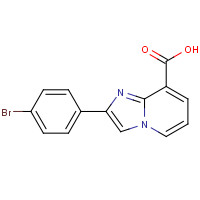 133427-42-6 2-(4-bromophenyl)imidazo[1,2-a]pyridine-8-carboxylic acid chemical structure