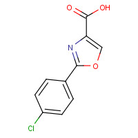 1065102-51-3 2-(4-chlorophenyl)-1,3-oxazole-4-carboxylic acid chemical structure