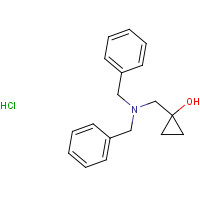 1253790-46-3 1-[(dibenzylamino)methyl]cyclopropan-1-ol;hydrochloride chemical structure