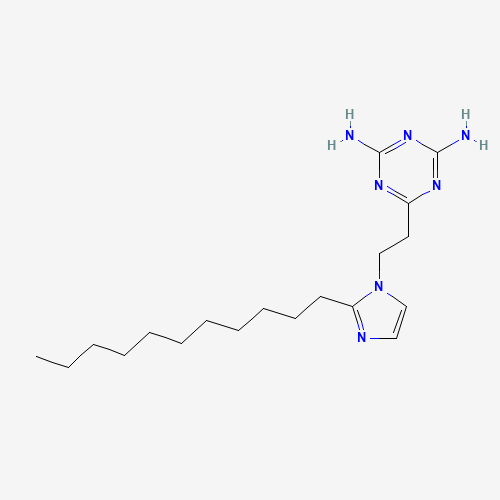50729-75-4 6-[2-(2-undecylimidazol-1-yl)ethyl]-1,3,5-triazine-2,4-diamine chemical structure