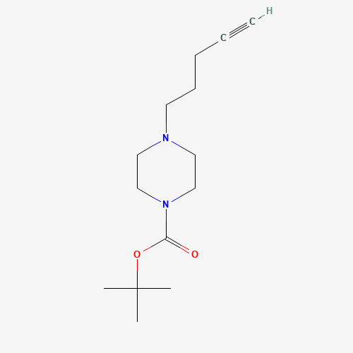 1363172-21-7 tert-butyl 4-pent-4-ynylpiperazine-1-carboxylate chemical structure