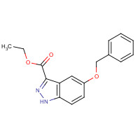 865887-17-8 ethyl 5-phenylmethoxy-1H-indazole-3-carboxylate chemical structure