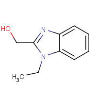 21269-78-3 (1-ethylbenzimidazol-2-yl)methanol chemical structure