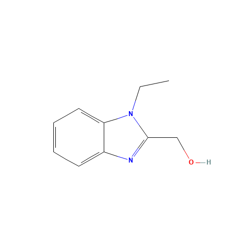 21269-78-3 (1-ethylbenzimidazol-2-yl)methanol chemical structure