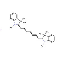 19764-96-6 1,3,3-trimethyl-2-[7-(1,3,3-trimethylindol-1-ium-2-yl)hepta-2,4,6-trienylidene]indole;iodide chemical structure
