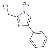 1404113-47-8 (1-methyl-4-phenylimidazol-2-yl)methanamine chemical structure