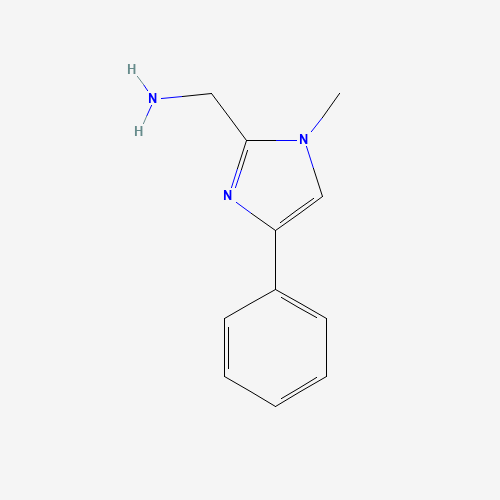 1404113-47-8 (1-methyl-4-phenylimidazol-2-yl)methanamine chemical structure