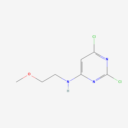 879609-73-1 2,6-dichloro-N-(2-methoxyethyl)pyrimidin-4-amine chemical structure
