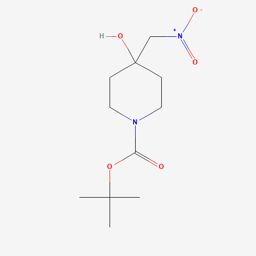 819800-93-6 tert-butyl 4-hydroxy-4-(nitromethyl)piperidine-1-carboxylate chemical structure